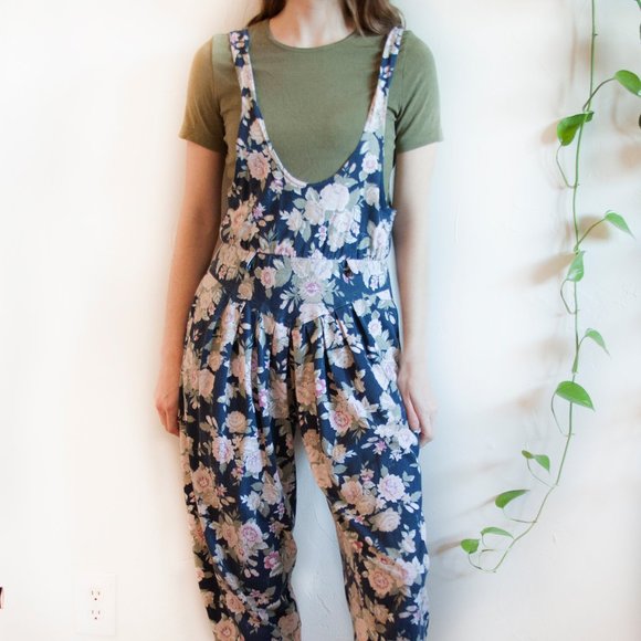 Vintage Pants - Vintage Floral Romper